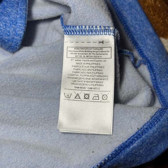 Women's Adidas 2013 Boston Marathon B.A.A. Asymmetrical Zip Running Jacket Blue - Picture 5 of 6